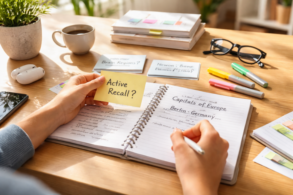 Study Sessions with Active Recall